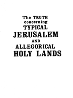 The Truth Concerning Typical Jerusalem